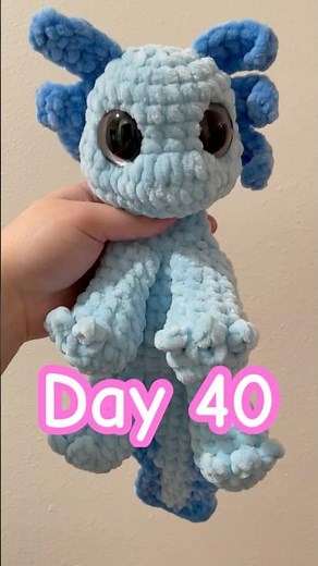 This crochet axolotl is the perfect snuggler!#axolotl#crochet