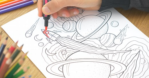 The Crazy Space Coloring Pages by Gal Shir