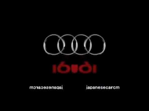 Audi logo history Japan right mirrored