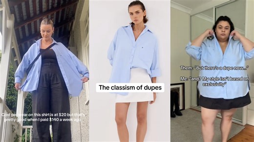 How A $25 Kmart Dupe Of DISSH's Blue Button Up Sparked A Classism Debate On TikTok
