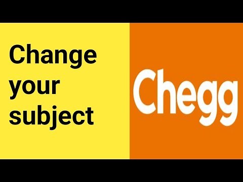 How to change/add subject in chegg expert || chegg 2023
