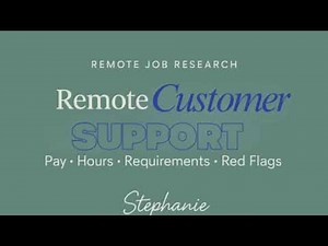Remote Customer Support Jobs