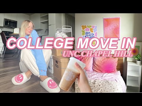 COLLEGE MOVE IN DAY VLOG 2022 | UNC Chapel Hill | College Apartment + Empty Apartment Tour!