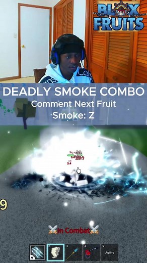 BLOX FRUITS SMOKE COMBO #roblox #bloxfruits #oneshotcombos #bloxfruitadmin #onepiece #robloxbloxfruits #pvp #bloxfruit #bloxfruitslive #bountyhunting