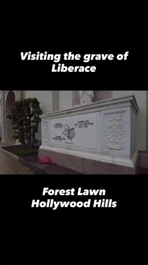 Visiting the grave of Liberace at Forest Lawn Hollywood Hills. #history #cemetery #famousgraves | Freyzel Productions