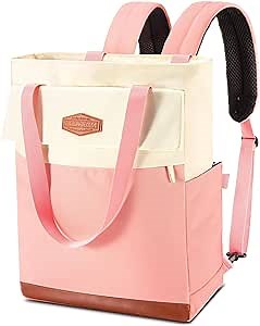 Backpack for College, Laptop Backpack women With Compartments, 15.6 Inch Waterproof Canvas Laptop Bookbag, Teacher/Nurse Computer Backpack Purse, Work Travel Rucksack Daily use