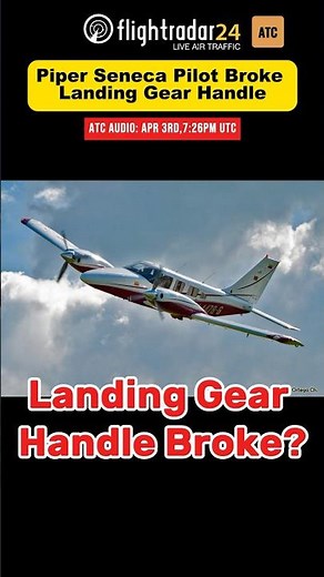 Landing Gear Handle Snapped Mid-Flight #emergency #pilot