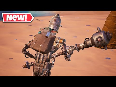 NEW IG-11 Skin Gameplay In Fortnite | GROGU Back Bling