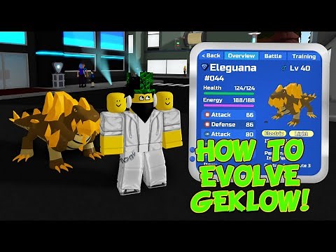 HOW TO EVOLVE GEKLOW INTO ELEGUANA (THUNDER FRUIT) IN LOOMIAN LEGACY!