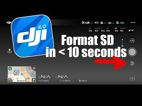 How to format the SD card in the DJI Go 4 app under 10 seconds!