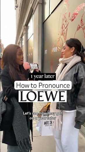 How To Pronounce: LOEWE