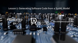 Lesson 1: Generating Software Code from a SysML Model