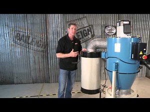 Baileigh Industrial DC-1450C Cyclone Dust Collector for Woodworking Duct Extraction System