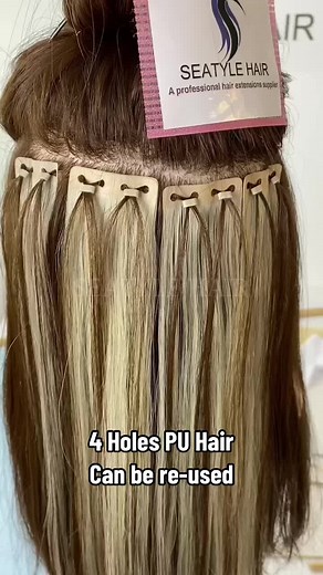 4 Holes PU Hair Extensions | Seatylehair