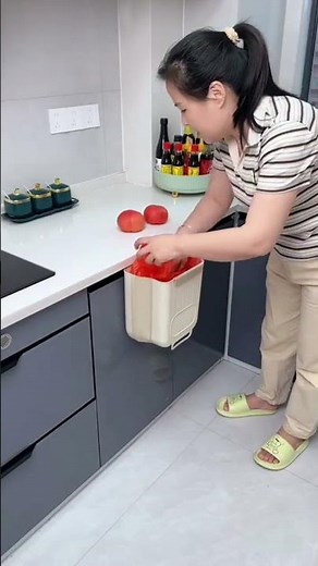 Wall Mounted Kitchen Trash Bin 🧺✨ Smart Space Saving