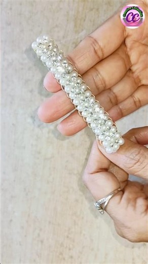 DIY Pearl Korean Hair Clip ✨ | #shorts #korean #hairclip #creativecollection