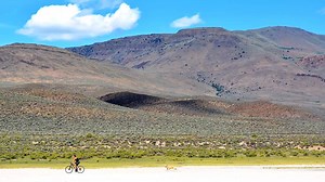 Explore Oregon Recreation: Alvord Desert While Steens Mountain looms to the west, the shimmering salt flats of the Alvord Desert unfold to the east. The Alvord Desert playa can be either wet or dry depending on the time of year, and is one of the largest playas in Oregon—six miles wide and 11 miles long. Tens of thousands of years ago, a lake almost 200 feet deep covered the Alvord Desert and extended southward into Nevada. The old shoreline forms terraces along the edge of the valley, and deep 