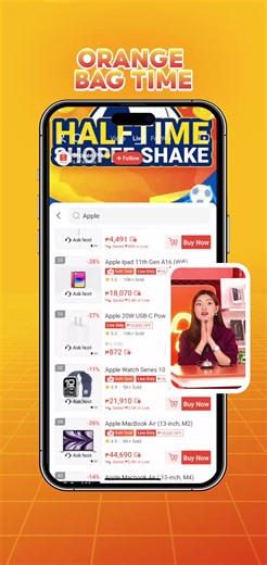 Shopee Fam! Check out grocery bundles at marami pang solid deals! 🛒💥 Samahan mo pa ng ₱300 OFF, ₱2,000 OFF, hanggang ₱10,000 OFF vouchers—swertehan lang! Maki-shake mamayang 9:21 PM! It’s Halftime Shopee Shake 🫨 Mag check out na dito! https://shopee.ph/ShopeeLivexShopeeCup | Shopee