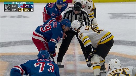 THE GLOVES ARE OFF IN BOSTON 👀 Watch Rangers-Bruins now on ABC and The ESPN App 🏒 | ESPN