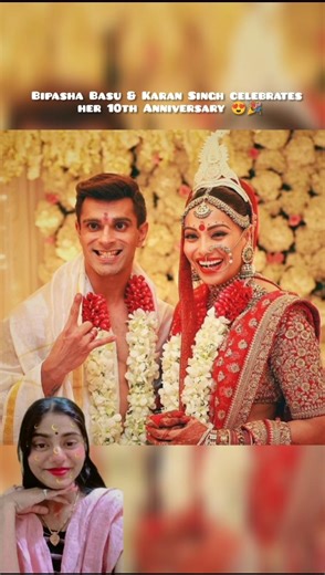 Bipasha Basu & Karan Singh grover celebrates her 10th Anniversary 😍💗#couple #love #viralvideo #short