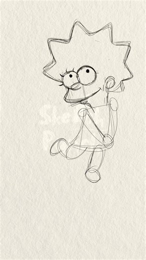 drawing lisa simpson: step-by-step anime style transformation #newsong