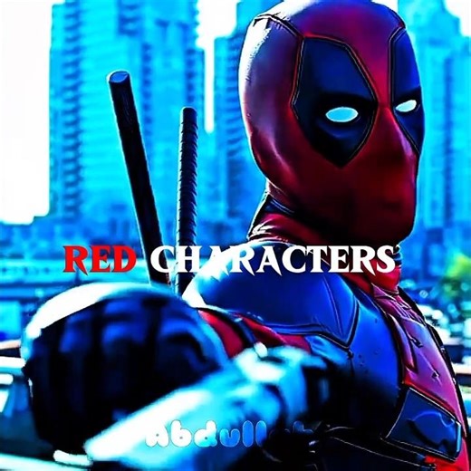 AURA of "Red Characters"🔥💀 #shorts #colors