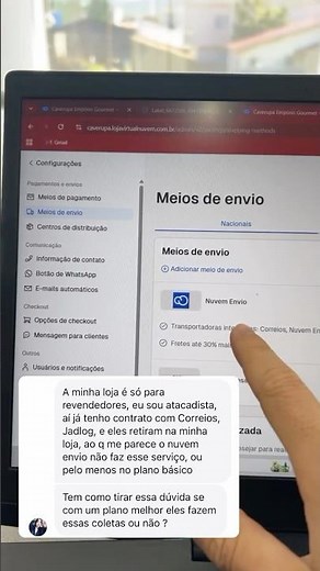 Nuvemshop: como configurar contrato próprio dos Correios (nuvem envio)