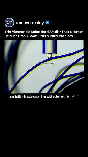 This Microscopic Robot Hand Can Grab & Move Cells & Build Tiny Machines. Here's How #robot #shorts