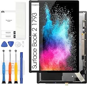 Screen Replacement for Microsoft Surface Book 2 15 1793 1813 024742275254 15.0 inches 3240x2160 IPS LP150QD1-SPA1 LED LCD Display Touch Screen Digitizer Assembly (Not for 13.5 inches)