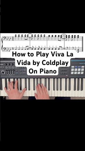 Coldplay - Viva La Vida Piano Tutorial 🎻🎹 #pianotutorial #piano #coldplay #vivalavida #pianocover