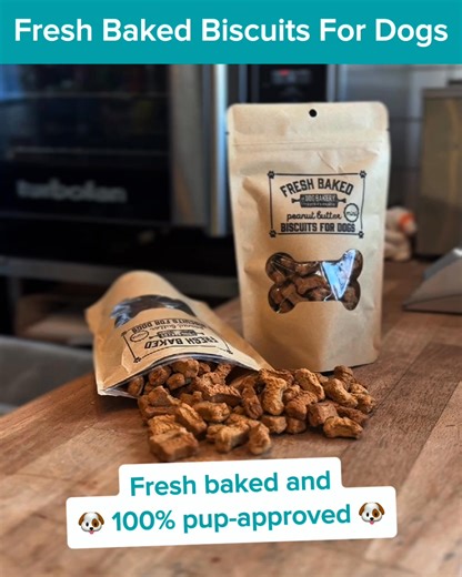 Fresh baked & full of flavor – your dog’s new favorite treat just dropped 🐶 ✅ Soft & crumbly 👨‍🍳 Fresh baked daily 🌿 Clean Ingredients 🦴 100% dog safe Tap ‘Shop Now’ to treat your pup right! 🐾 | The Dog Bakery