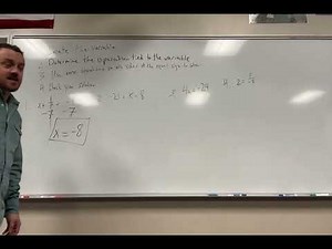 One step equations using inverse operations