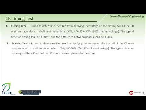 Circuit Breaker Timing Tests