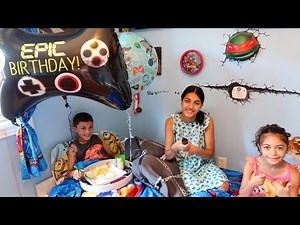 Happy Birthday Morning Routine - Breakfast in Bed with HZHtube Kids Fun