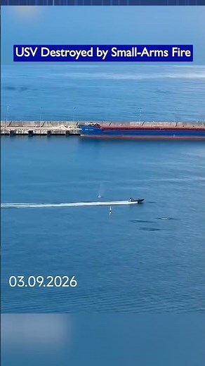 Russian Forces Destroy Ukrainian USV with Explosive at the Last Moment