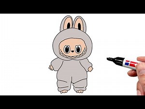 How to Draw Labubu (Full Body)