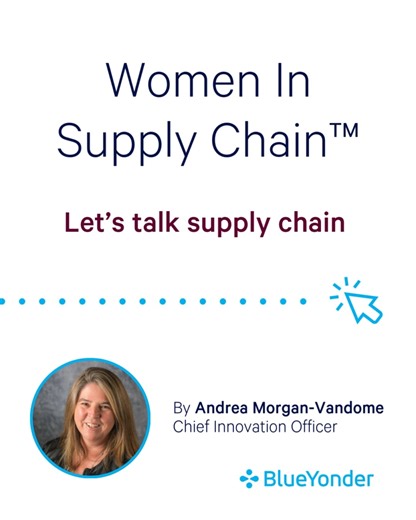 Our Chief Innovation Officer, Andrea Morgan-Vandome, joined Sarah Barnes-Humphrey of the Let's Talk Supply Chain podcast to discuss her career journey, innovation and AI, and her advice for other women. Listen to the full episode here: https://okt.to/2ORlPw | Blue Yonder