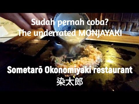 Ini uenak looh! Monjayaki, sodaranya Okonomiyaki, dimakan santai di Sometaro, Asakusa
