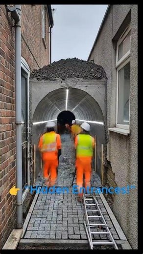 We Built a Secret Tunnel Between Two HousesHidden Entrances#SecretTunnel#HiddenTunnel #AIRchitecture