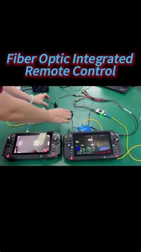 Integrated Fiber-Optic Remote Controller | SD vs HD Video Comparison (No RF) #drone #fpv #uav