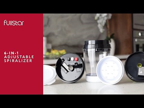 Fullstar 6-in-1 Vegetable Spiralizer - Step-by-Step Instructions | How to use