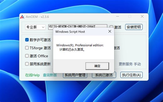 AMoem一款轻量化的Windows系统及Office办公软件激活工具, 支持Win10/11及Office等版本-LHC隐-默认收藏夹-哔哩哔哩视频