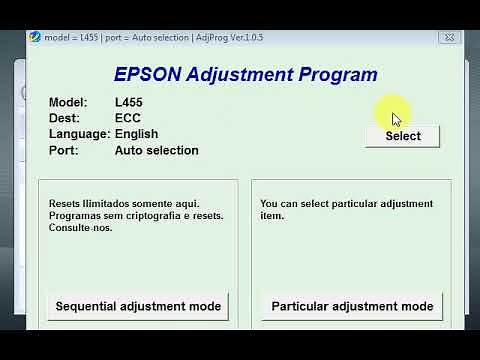 HOW TO RESET/ADJUST EPSON PRINTER L455