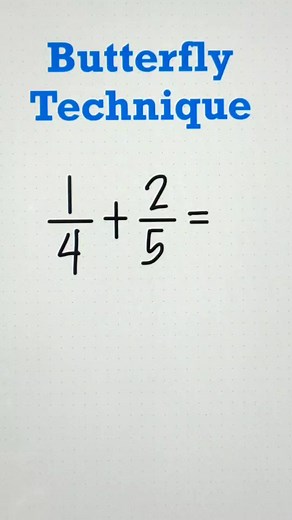 Butterfly Technique 🦋 | Math Tricks Tutorial