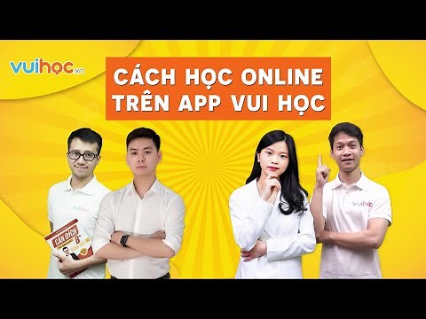 Cách học online trên app Vui Học