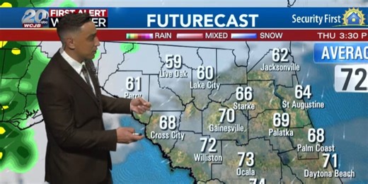 WCJB First Alert Weather Forecast | 11 p.m. Wednesday