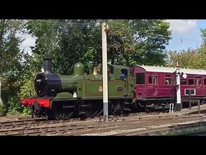 GWR 1400 Class (1450) steam down the sidings of Didcot Railway Centre