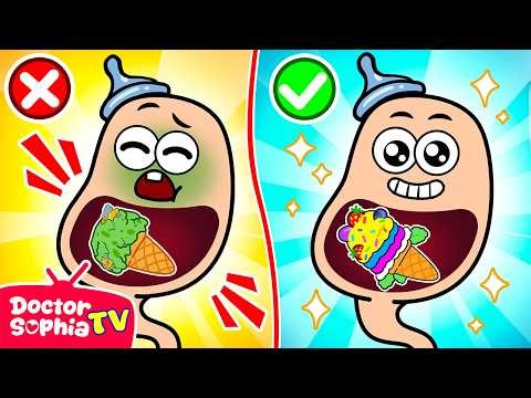 Healthy vs Unhealthy Ice Cream | Learn Healthy Eating Habits for Kids | Doctor Sophia TV