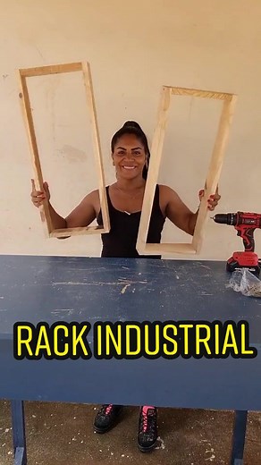 DIY Industrial Rack - Homemade Wooden Furniture