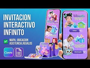 How to create an interactive, infinite webpage-style invitation with free Canva